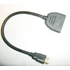 HDMI osztó, 2 x hdmi alj - 1x hdmi dugó 20cm *